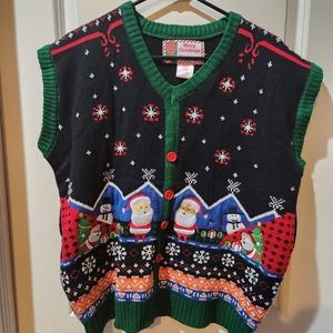 Christmas sweater vest, XXL
